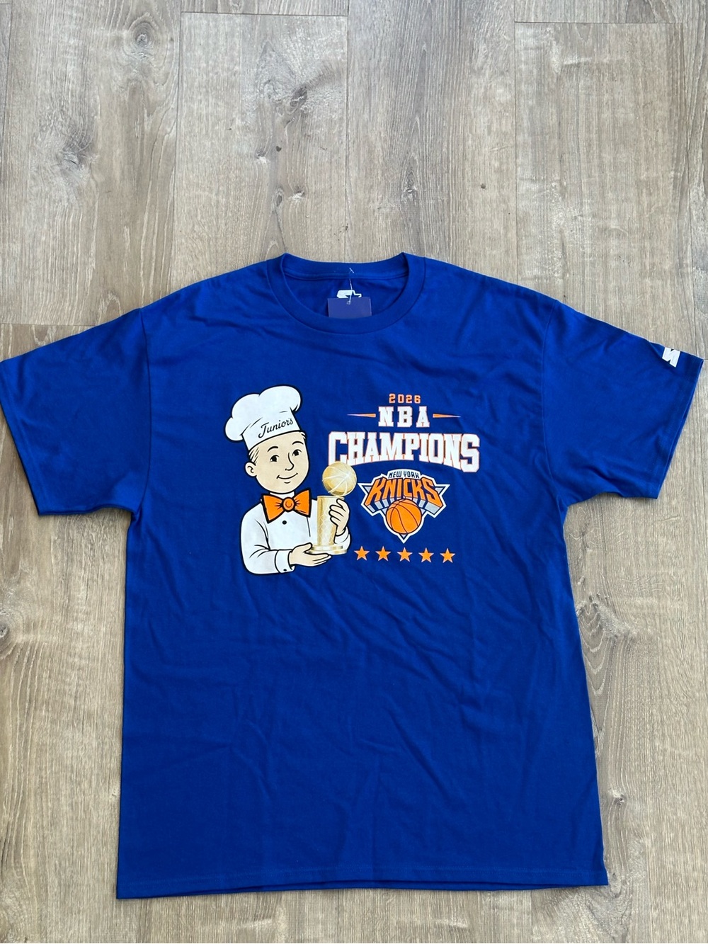 New York Knicks Royal Blue NBA Champions T-Shirt
